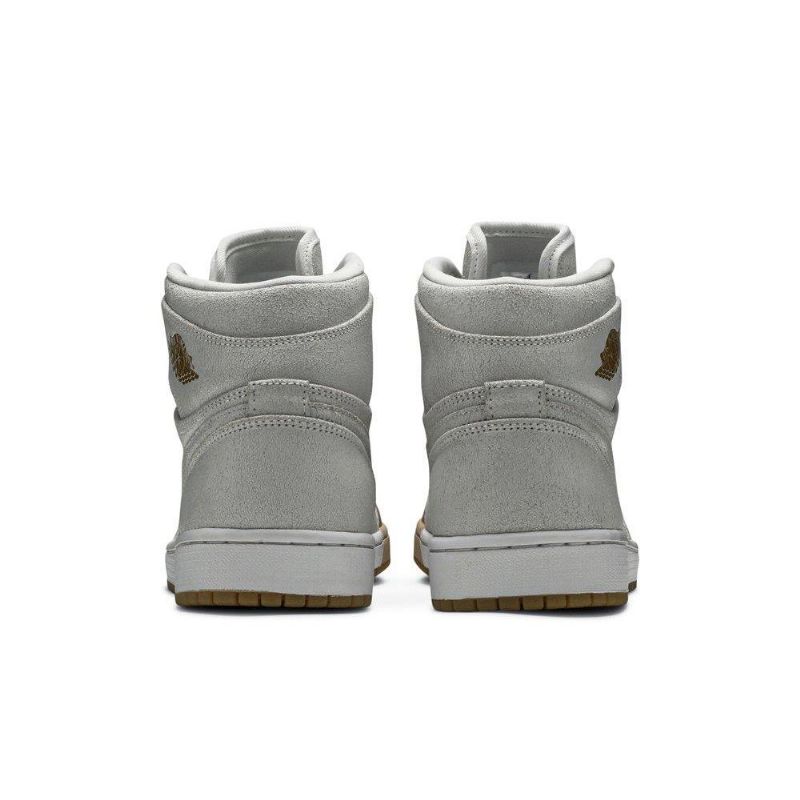 Air Jordan 1 Retro High Premium Hvid Guld Sko Dame