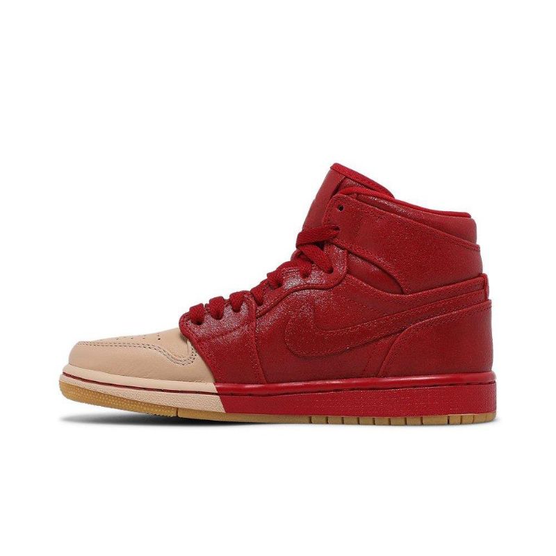 Air Jordan 1 Retro High Premium Rød Brun Sko Dame