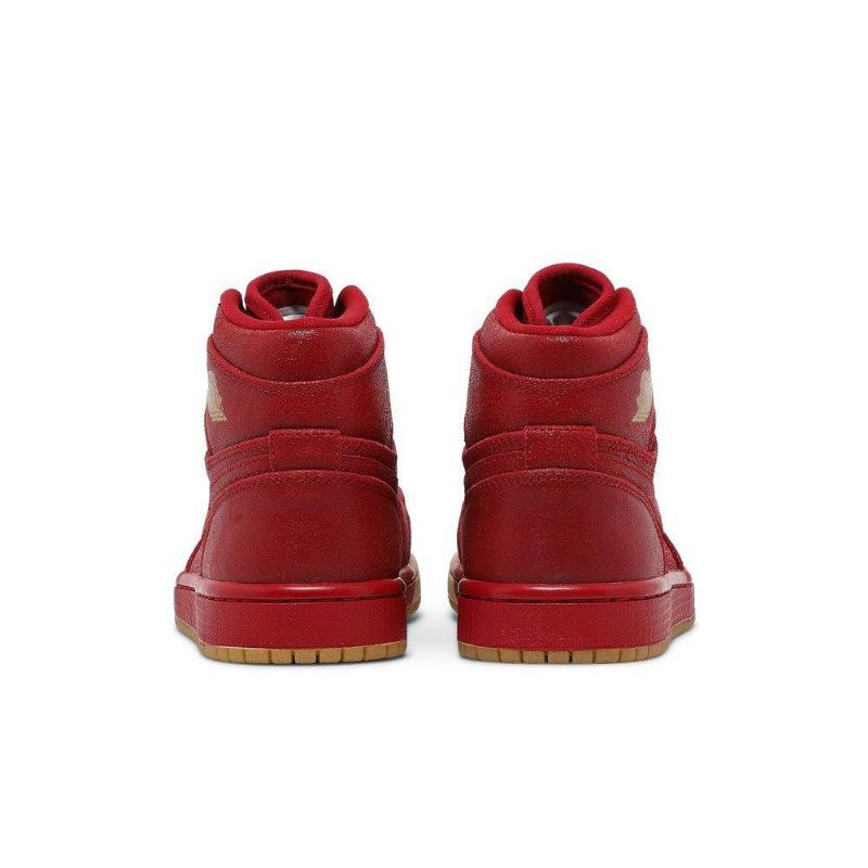 Air Jordan 1 Retro High Premium Rød Brun Sko Dame