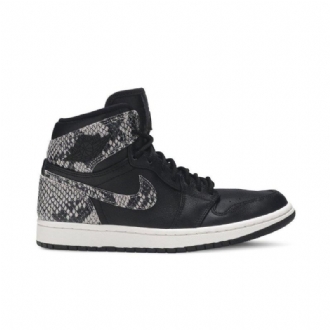 Air Jordan 1 Retro High Premium Sort Grå Sko Dame