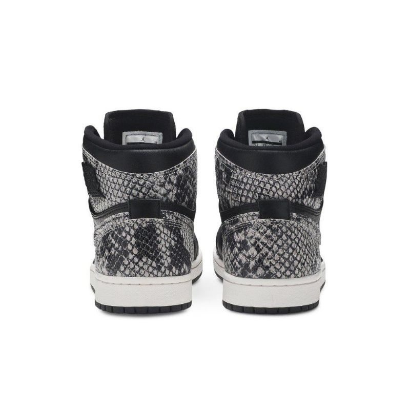 Air Jordan 1 Retro High Premium Sort Grå Sko Dame