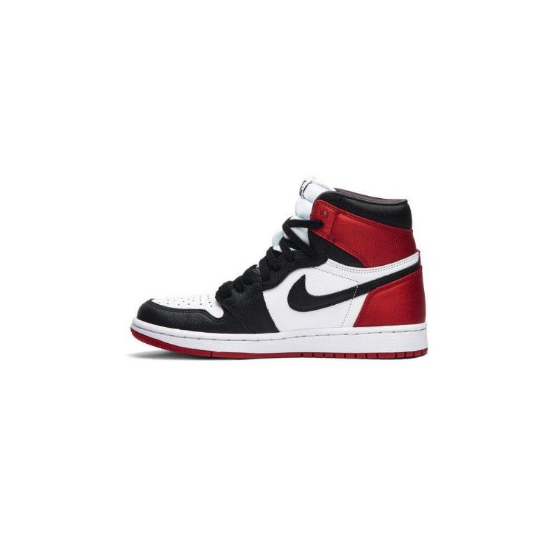 Air Jordan 1 Retro High Sort Hvid Rød Sko Dame