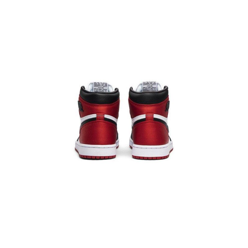 Air Jordan 1 Retro High Sort Hvid Rød Sko Dame