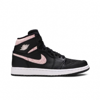 Air Jordan 1 Retro High Sort Lyserød Sko Dame