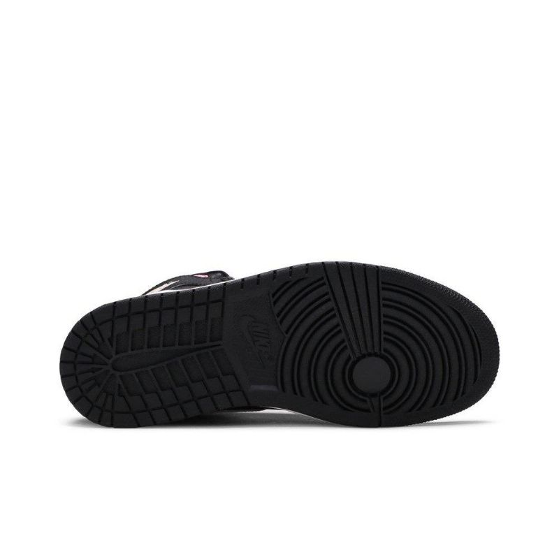 Air Jordan 1 Retro High Sort Lyserød Sko Dame