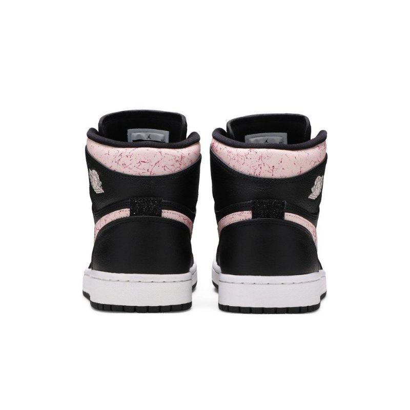 Air Jordan 1 Retro High Sort Lyserød Sko Dame