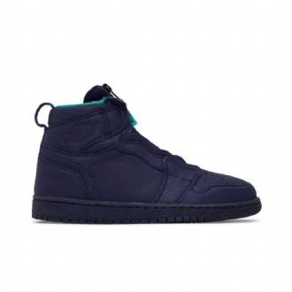 Air Jordan 1 Retro High Zip Blå Grøn Sko Dame