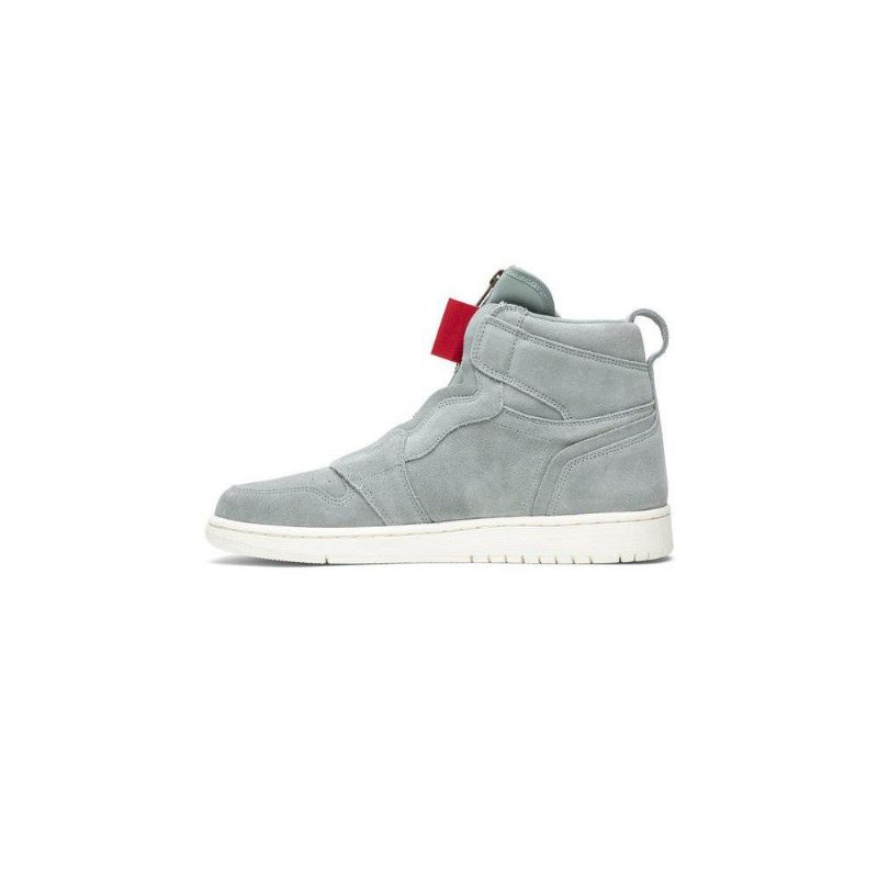 Air Jordan 1 Retro High Zip Grøn Rød Sko Dame