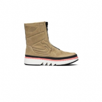 Air Jordan 1 Retro Jester Xx Beige Grøn Lyserød Sort Sko Dame