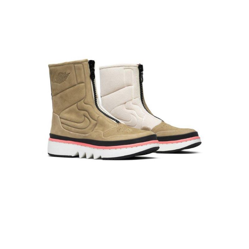 Air Jordan 1 Retro Jester Xx Beige Grøn Lyserød Sort Sko Dame