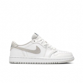 Air Jordan 1 Retro Low Og Hvid Grå Sko Dame