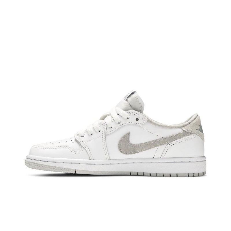 Air Jordan 1 Retro Low Og Hvid Grå Sko Dame