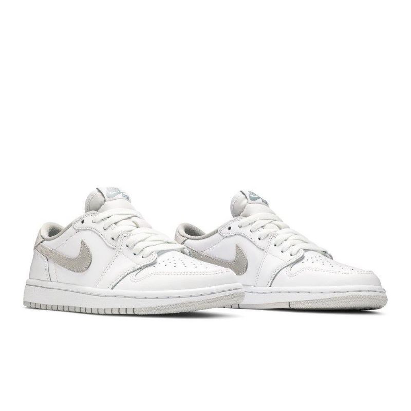 Air Jordan 1 Retro Low Og Hvid Grå Sko Dame