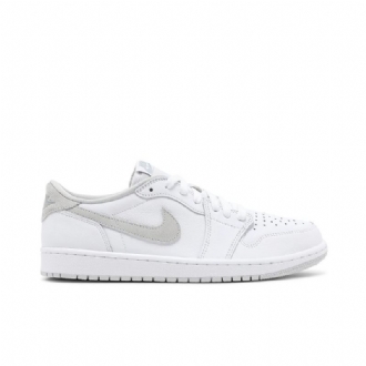 Air Jordan 1 Retro Low Og Hvid Grå Sko Herre
