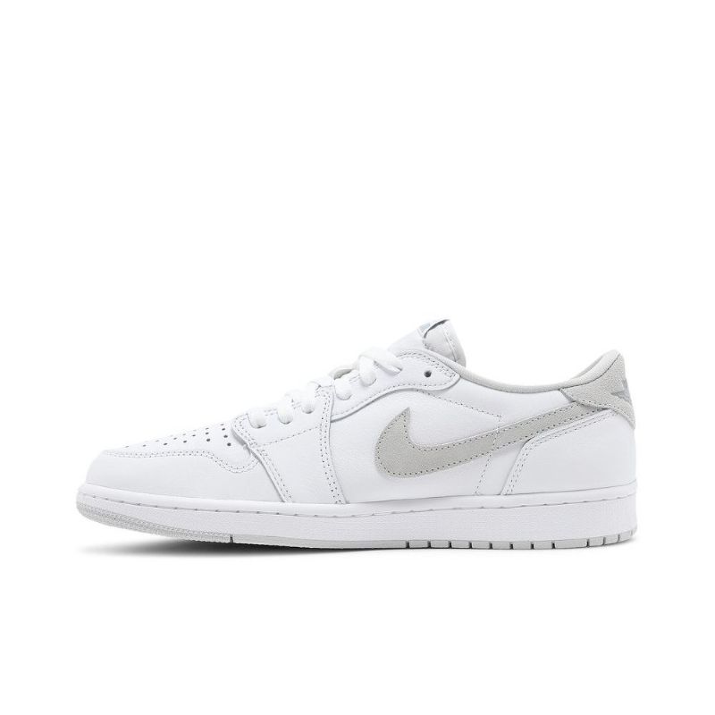 Air Jordan 1 Retro Low Og Hvid Grå Sko Herre