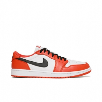Air Jordan 1 Retro Low Og Orange Hvid Sort Sko Herre