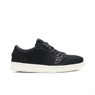 Air Jordan 1 Retro Low Sort Hvid Sko Dame