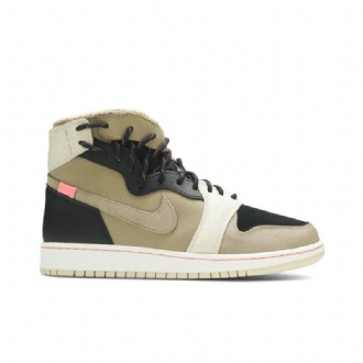 Air Jordan 1 Retro Rebel Xx Olivengrøn Sort Lyserød Sko Dame