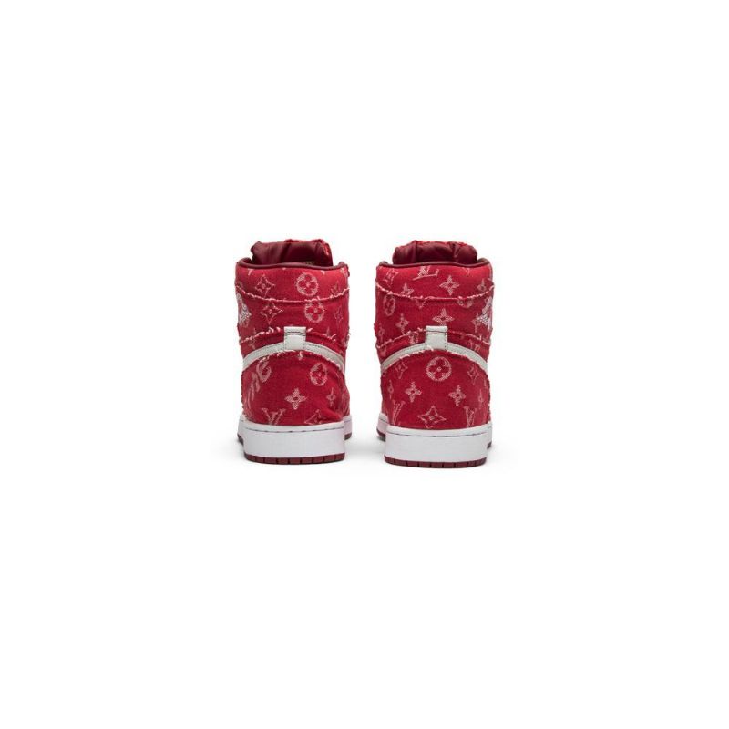 Air Jordan 1 Rød Ribbon Recon Retro High Rød Hvid Sko Herre