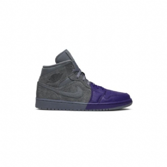 Air Jordan 1 Sheila Rashid Mid Lilla Grå Sko Dame
