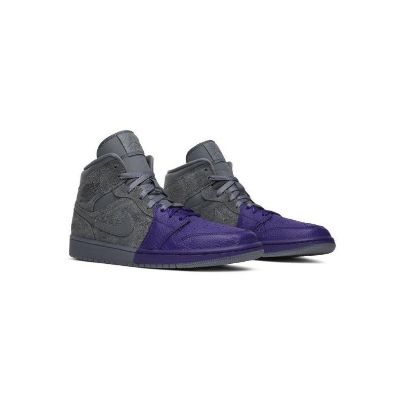 Air Jordan 1 Sheila Rashid Mid Lilla Grå Sko Dame