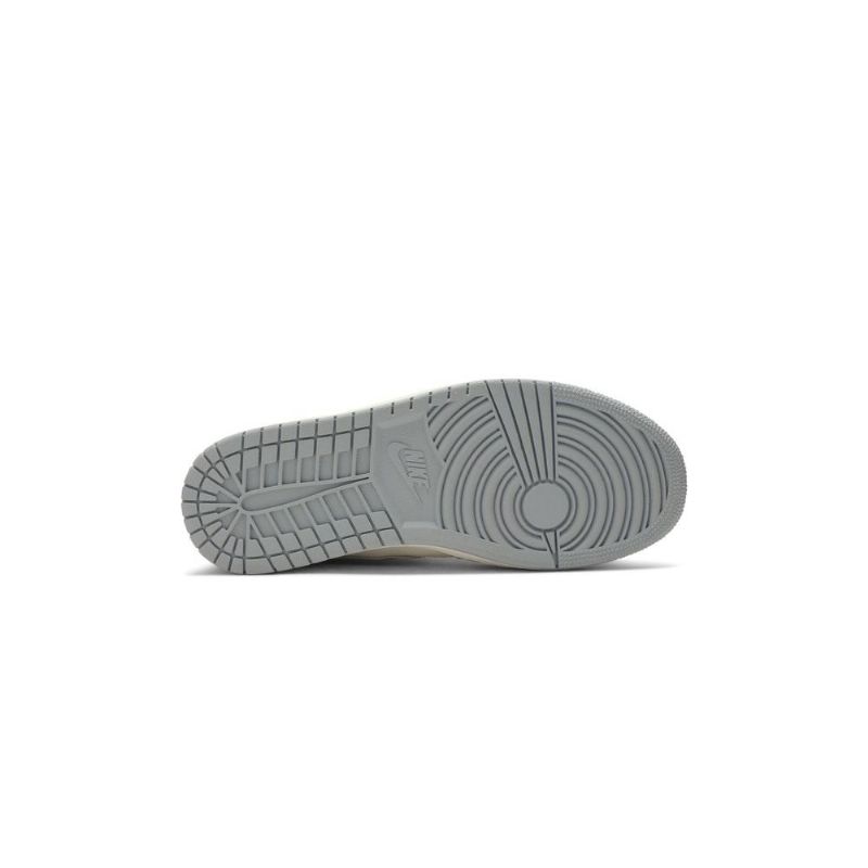 Air Jordan 1 Sneakersnstuff Mid Hvid Grå Rød Sko Herre