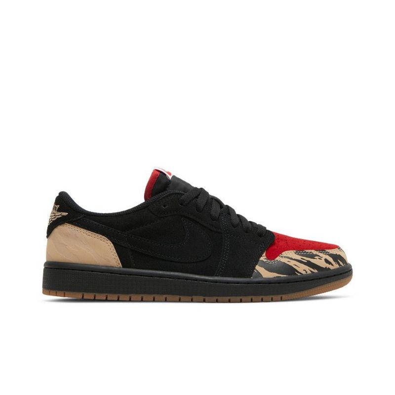 Air Jordan 1 Solefly Low Retro Og Sp Sort Brun Rød Sko Herre