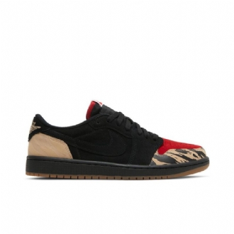 Air Jordan 1 Solefly Low Retro Og Sp Sort Brun Rød Sko Herre