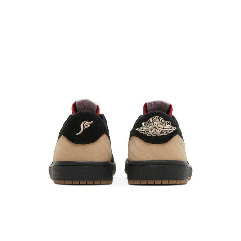 Air Jordan 1 Solefly Low Retro Og Sp Sort Brun Rød Sko Herre