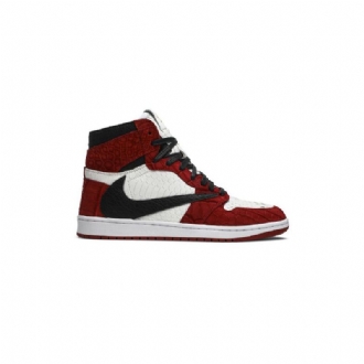 Air Jordan 1 The Shoe Surgeon Retro High Rød Hvid Sort Sko Herre