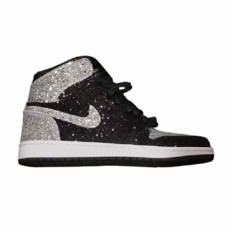 Air Jordan 1 The Shoe Surgeon Sort Sølv Sko Herre