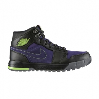 Air Jordan 1 Trek Lilla Sort Grøn Sko Herre