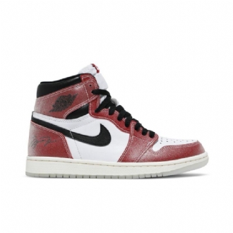 Air Jordan 1 Trophy Room Retro High Og Sp Hvid Rød Sort Sko Herre