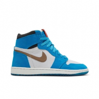 Air Jordan 1 Twix The Shoe Surgeon High Blå Hvid Sort Brun Sko Herre