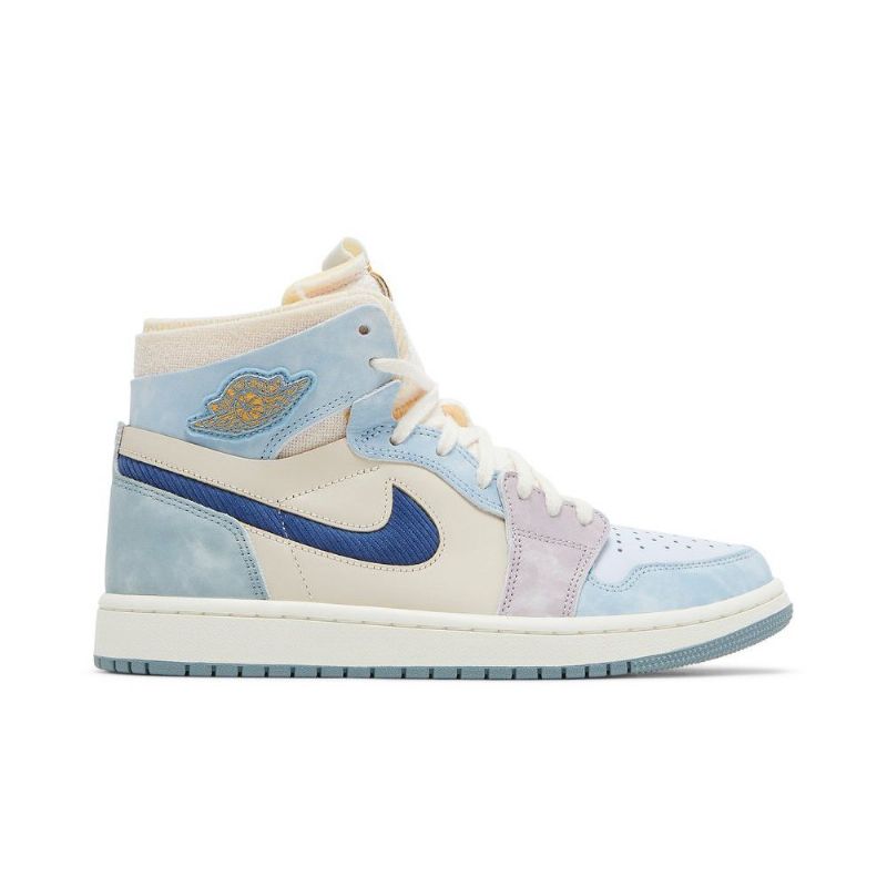Air Jordan 1 Zoom cmft Blå Beige Marineblå Hvid Sko Herre