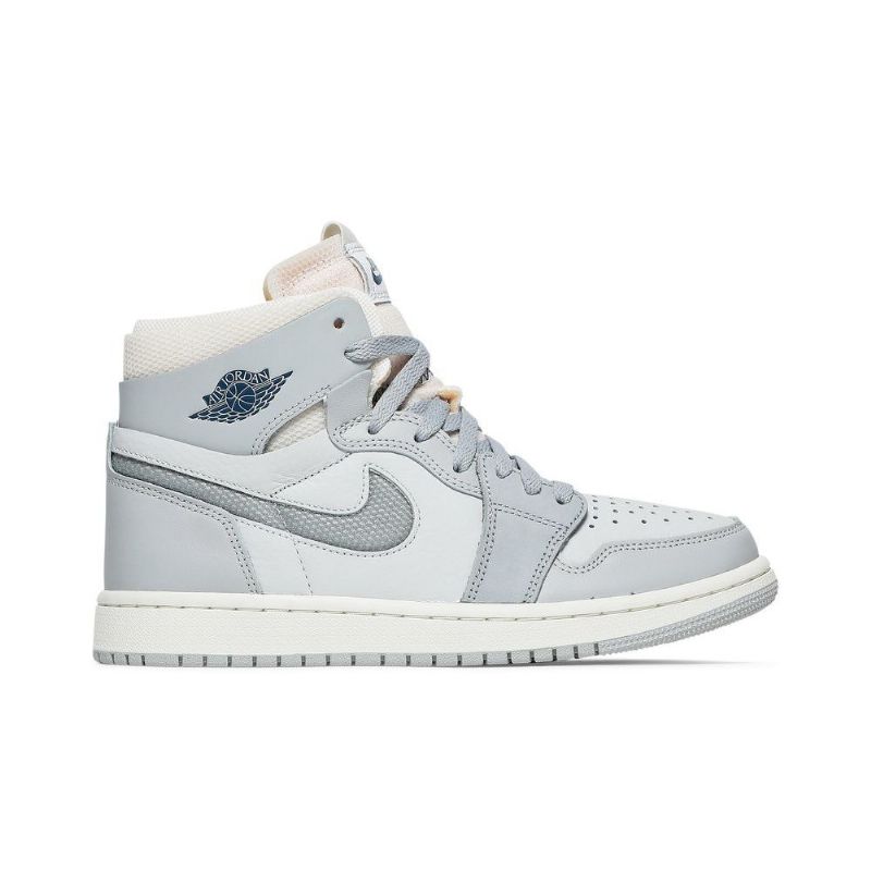 Air Jordan 1 Zoom Comfort Hvid Grå Sko Herre