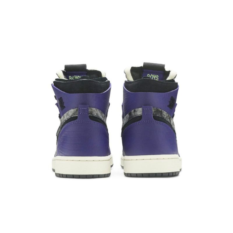 Air Jordan 1 Zoom Comfort Lilla Grå Sort Sko Herre