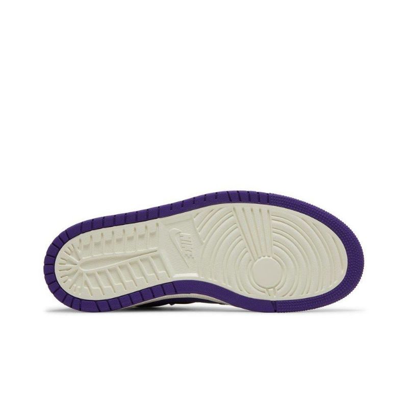 Air Jordan 1 Zoom Comfort Lilla Sort Hvid Sko Dame