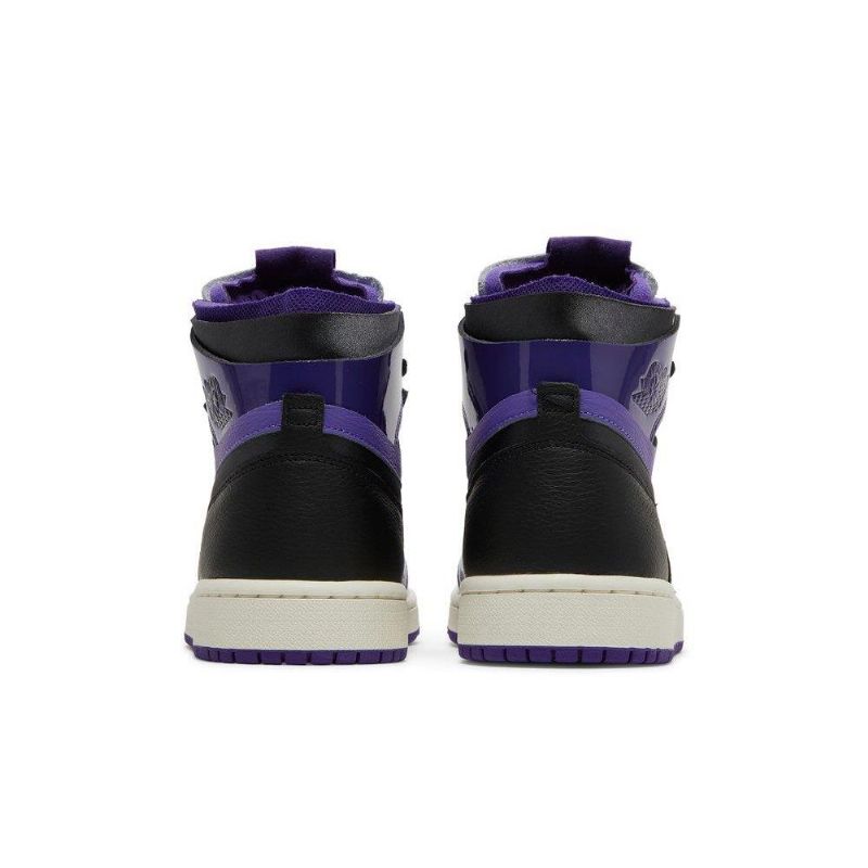 Air Jordan 1 Zoom Comfort Lilla Sort Hvid Sko Dame