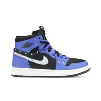 Air Jordan 1 Zoom Comfort Se Blå Sort Hvid Sko Dame