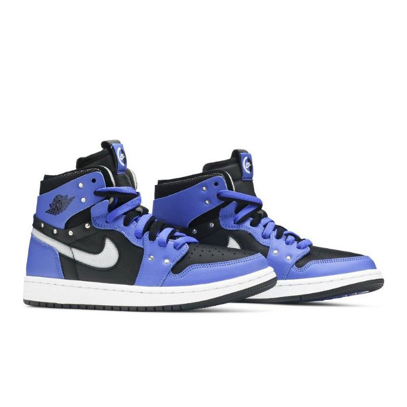 Air Jordan 1 Zoom Comfort Se Blå Sort Hvid Sko Dame
