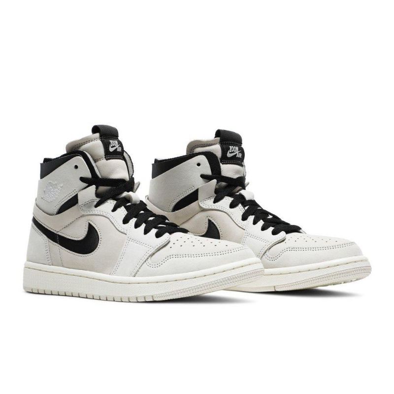 Air Jordan 1 Zoom Hvid Sort Sko Dame