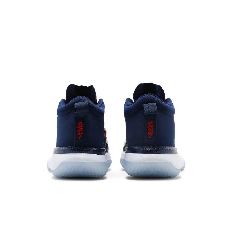 Air Jordan Zion 1 Blå Hvid Guld Sko Herre