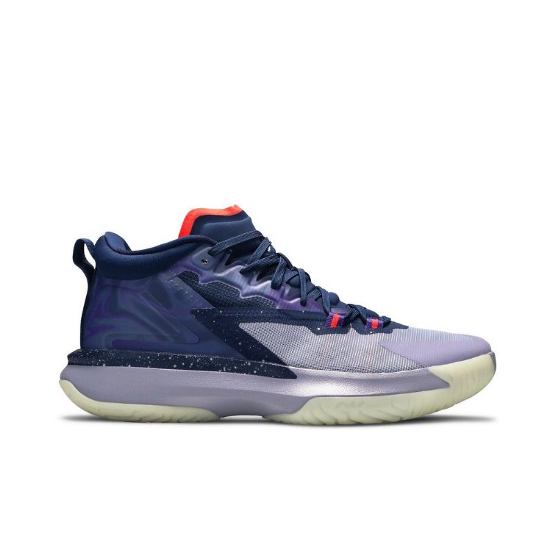 Air Jordan Zion 1 Blå Lilla Rød Grå Sko Herre