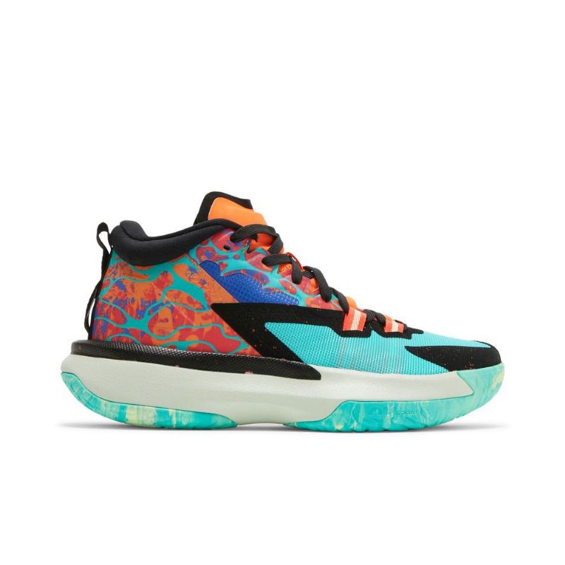 Air Jordan Zion 1 Grøn Orange Sort Blå Sko Herre