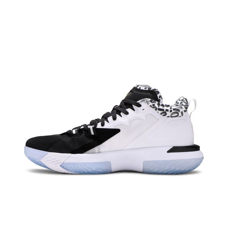 Air Jordan Zion 1 Sort Hvid Guld Sko Herre