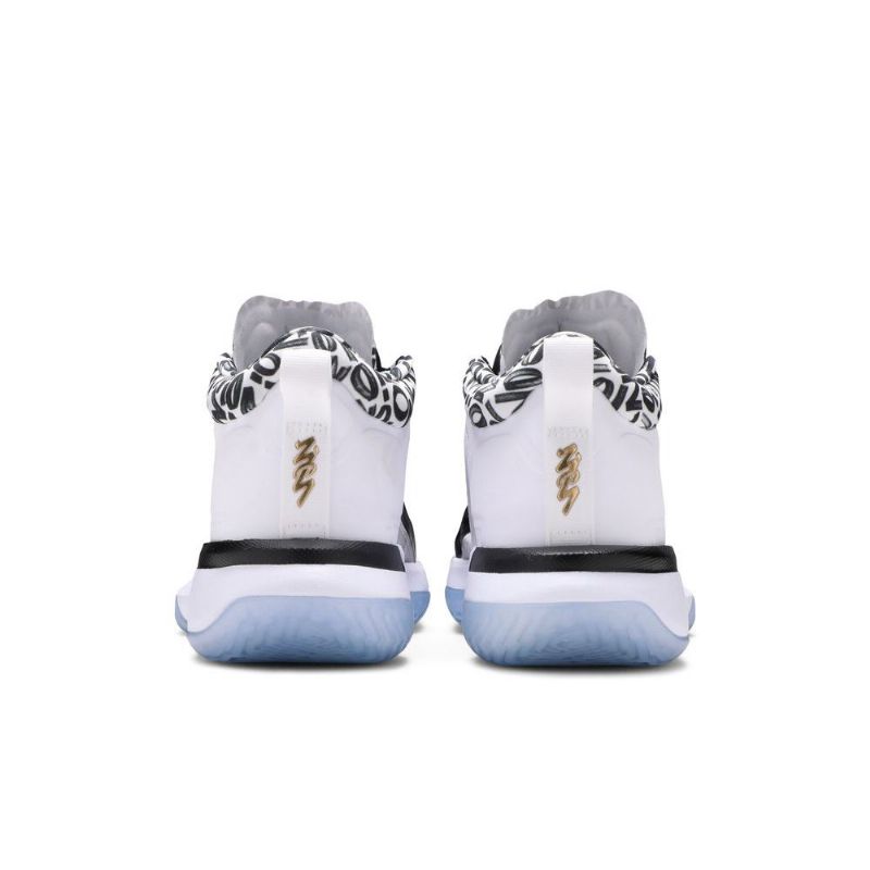 Air Jordan Zion 1 Sort Hvid Guld Sko Herre
