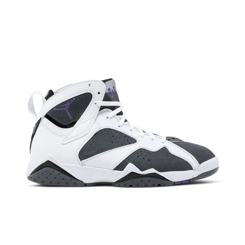 Air Jordan 7 Retro Hvid Grå Lilla Sko Herre