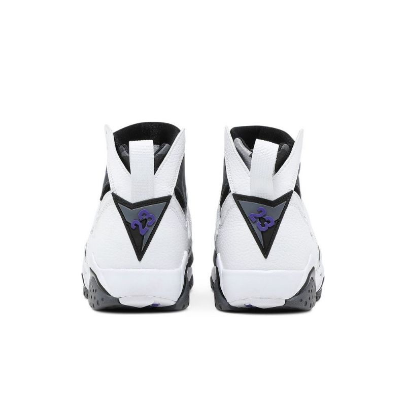 Air Jordan 7 Retro Hvid Grå Lilla Sko Herre