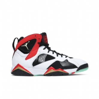 Air Jordan 7 Retro Hvid Rød Sort Guld Sko Herre